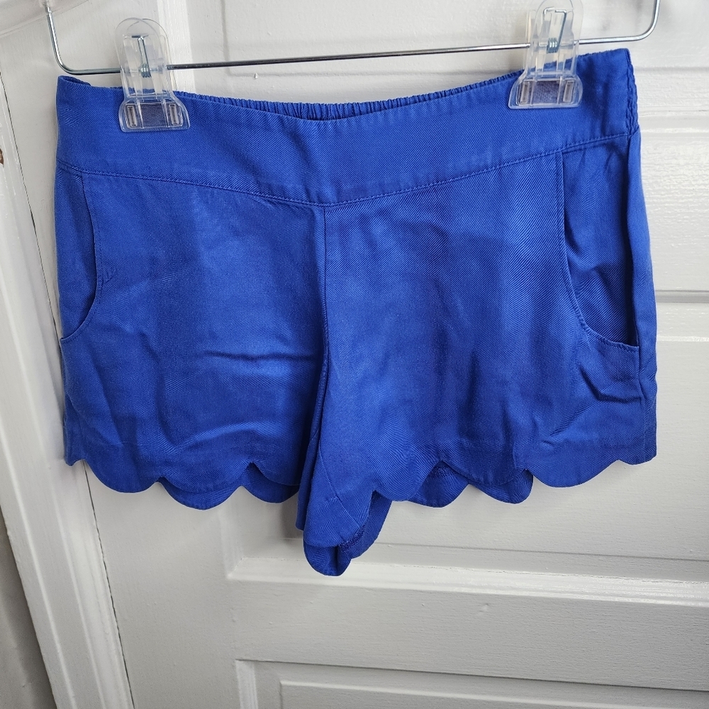 NEW Lilly Pulitzer Dahlia Shorts Blue Scallop XS